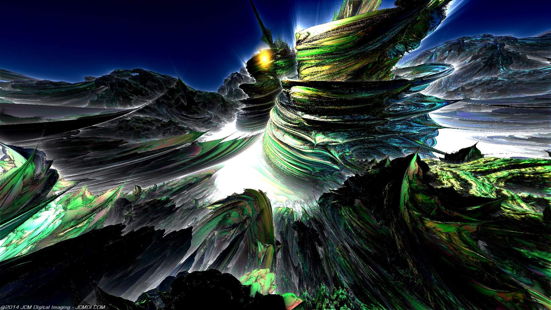 Fractal Asteroid Animation still image (JCMDI.COM)